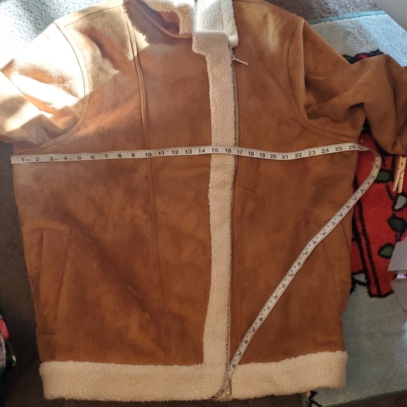 Old Navy Xxl Tall Tan Sherpa Lined Jacket - Picture 4 of 16